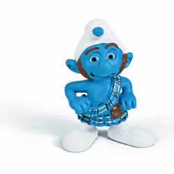 schleich Schtroumpf Costaud, Bleu, Blanc