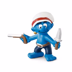 schleich Schtroumpfs Schtroumpf Flibustier, 3 an(s), Bleu, Blanc, 1 pièce(s)
