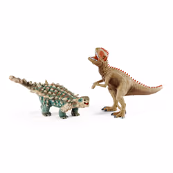 schleich Animaux préhistoriques Petits Saichania et Giganotosaure, 3 an(s), Multicolore, Plastique