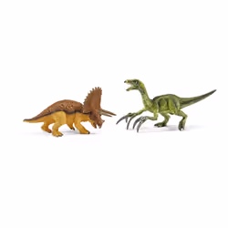 schleich WILD LIFE Petits Tricératops et Thérizinosaure