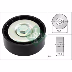 Galet enrouleur de courroie d'accessoire INA 532 0295 10