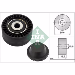 Galet enrouleur de courroie d'accessoire INA 532 0331 10