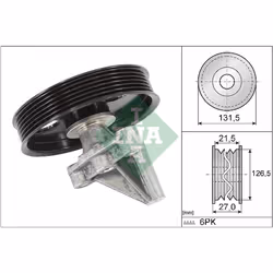 Galet enrouleur de courroie d'accessoire INA 532 0354 10 - Vue supplémentaire 4