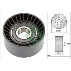 Galet enrouleur de courroie d'accessoire INA 532 0364 20