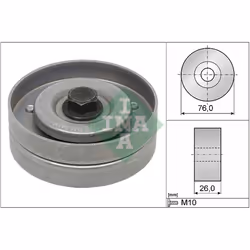 Galet enrouleur de courroie d'accessoire INA 532 0402 30