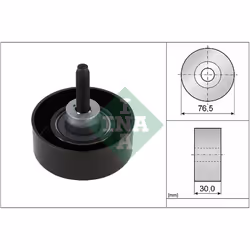 Galet enrouleur de courroie d'accessoire INA 532 0458 10