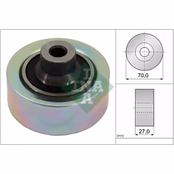 Galet enrouleur de courroie d'accessoire INA 532 0474 10