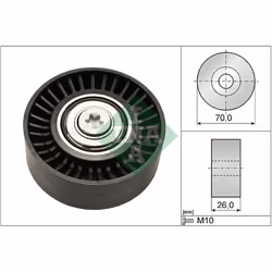 Galet enrouleur de courroie d'accessoire INA 532 0505 10
