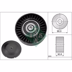 Galet enrouleur de courroie d'accessoire INA 532 0514 10