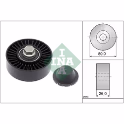 Galet enrouleur de courroie d'accessoire INA 532 0512 10