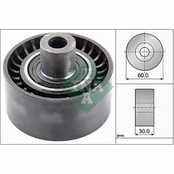 Galet enrouleur de courroie d'accessoire INA 532 0538 10