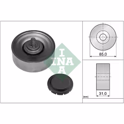 Galet enrouleur de courroie d'accessoire INA 532 0569 10