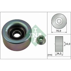Galet enrouleur de courroie d'accessoire INA 532 0590 10