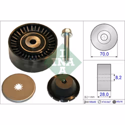 Galet enrouleur de courroie d'accessoire INA 532 0600 10