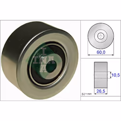 Galet enrouleur de courroie d'accessoire INA 532 0561 10