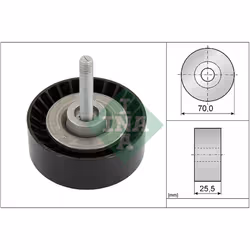 Galet enrouleur de courroie d'accessoire INA 532 0652 10