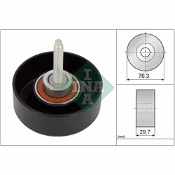 Galet enrouleur de courroie d'accessoire INA 532 0651 10