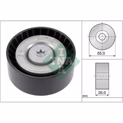 Galet enrouleur de courroie d'accessoire INA 532 0608 10