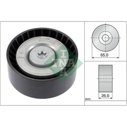Galet enrouleur de courroie d'accessoire INA 532 0608 10