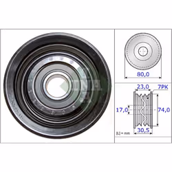 Galet enrouleur de courroie d'accessoire INA 532 0580 10