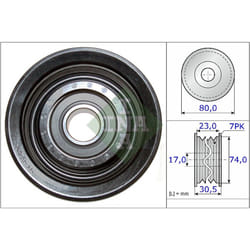Galet enrouleur de courroie d'accessoire INA 532 0580 10