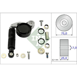 Kit de réparation, bras de serrage - courroie trapézoïdale INA 533 0118 10