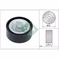 Galet enrouleur de courroie d'accessoire INA 532 0715 10
