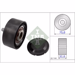 Galet enrouleur de courroie d'accessoire INA 532 0722 10