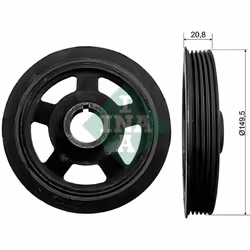 Poulie damper, vilebrequin INA 544 0092 10