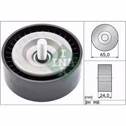Galet enrouleur de courroie d'accessoire INA 532 0782 10