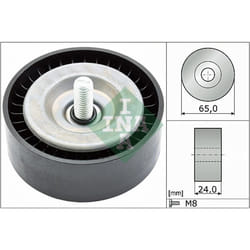 Galet enrouleur de courroie d'accessoire INA 532 0782 10