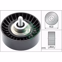 Galet enrouleur de courroie d'accessoire INA 532 0655 10