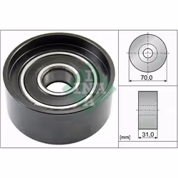 Galet enrouleur de courroie d'accessoire INA 532 0588 10