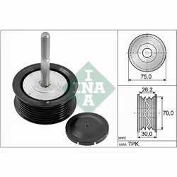 Galet enrouleur de courroie d'accessoire INA 532 0792 10
