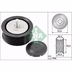Galet enrouleur de courroie d'accessoire INA 532 0800 10