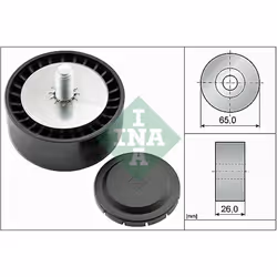 Galet enrouleur de courroie d'accessoire INA 532 0802 10