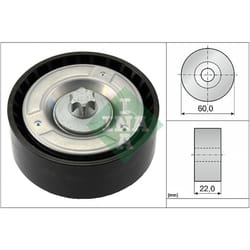 Galet enrouleur de courroie d'accessoire INA 532 0798 10