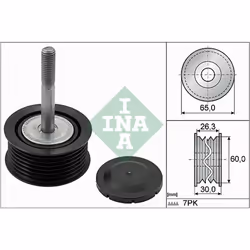 Galet enrouleur de courroie d'accessoire INA 532 0793 10