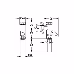 N° de fabricant : 43056000 Type: Levier position: 3 position: 3 Marque: GROHE EAN: 4005176154393 Pays : FR Type : Levier pour ...