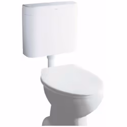 Réservoir de chasse pour WC débit réglable de 6 à 9 l mural cycle de rinçage pouvant être interrompu vis cachés du tuyau de c ...