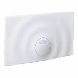 Plaque de déclenchement pour 2 volumes de chasse dimension : 330 x 190 mm matériau : ABS GROHE StarLight surface chromée. pou ...