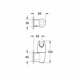 GROHE Movario support de douche