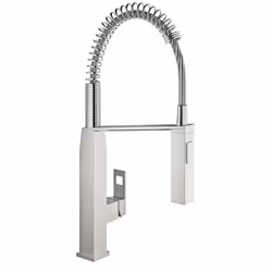 GROHE Eurocube, Standard, Acier inoxydable, Métal, Poignées de levier, Unique, 1/2"
