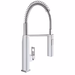 GROHE Eurocube, Standard, Chrome, Métal, Poignées de levier, Unique, 1/2"