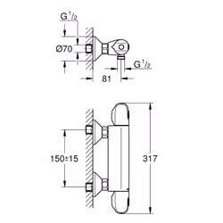 GROHE Grohtherm 1000 Chrome