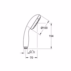 GROHE Vitalio Go 100 support de douche