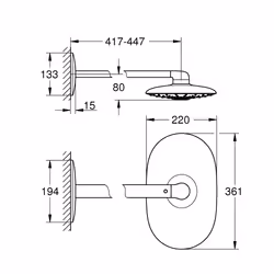 GROHE Rainshower Duo 360 Chrome