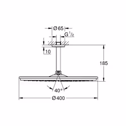 GROHE Rainshower Cosmopolitan 400 Chrome