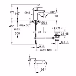 GROHE BauEdge Chrome