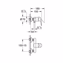 GROHE BauEdge Chrome
